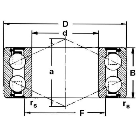 Roulement à billes oblique SKF 3204A2ZC3MT33